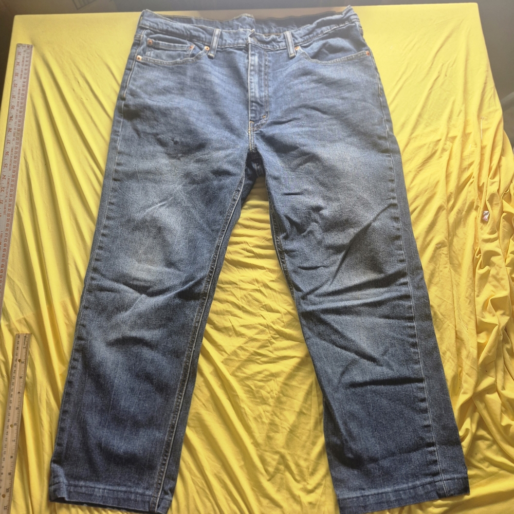 Classic Men's Blue Straight-Leg Jeans